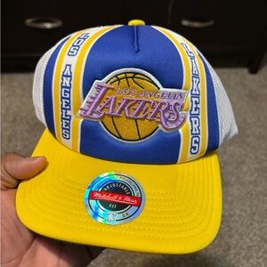 Mitchell & Ness Kids Lakers Cap - Blue, Yellow, and White